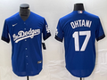 Men's Los Angeles Dodgers Shohei Ohtani Blue Game Player Jersey