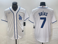 Men's Los Angeles Dodgers Julio Urias White Limited Player Jersey