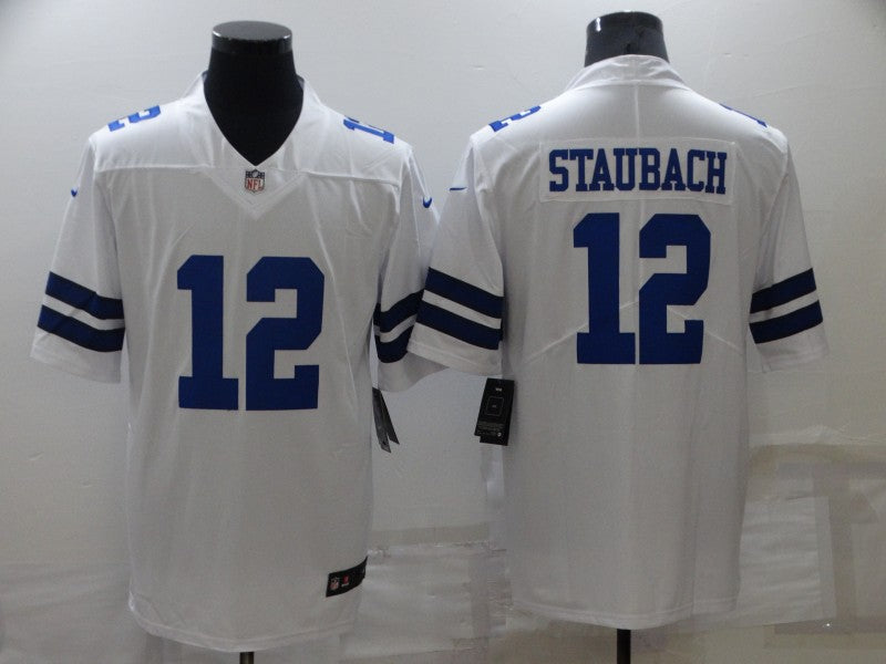 Men's Dallas Cowboys Roger Staubach White Vapor Limited Jersey