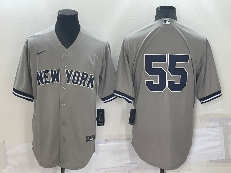 Men's New York Yankees Hideki Matsui Gray Replica Player Name Jersey