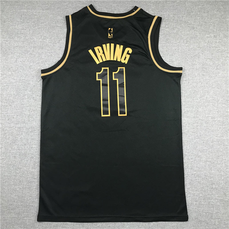 Men's Brooklyn Nets Kyrie Irving NBA Black Swingman Player Jersey
