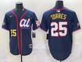 Men's American League Gleyber Torres Navy 2025 All-Star Edition Limited Player Jersey