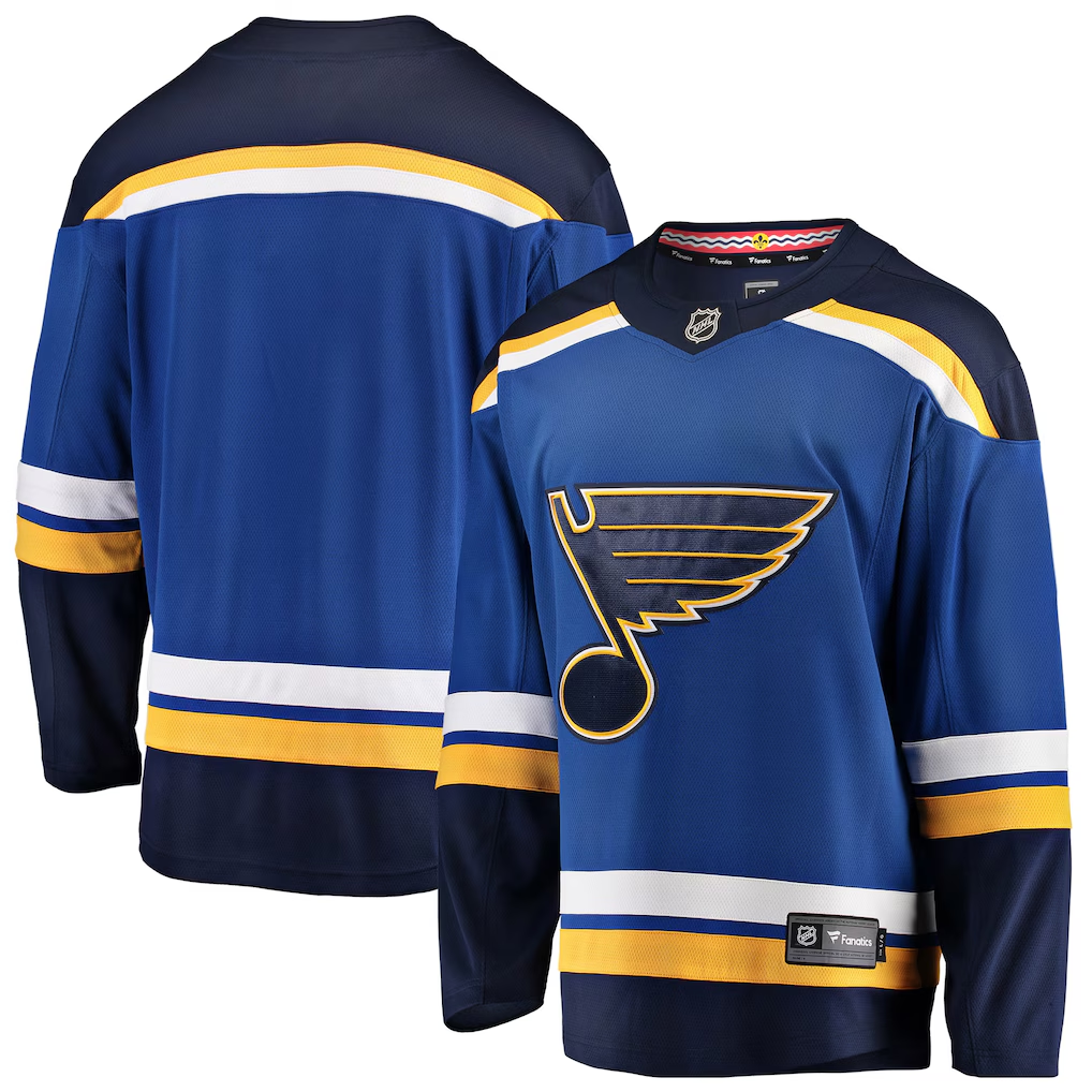 Men's St. Louis Blues Fanatics Blue Blank Jersey