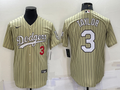 Men's Los Angeles Dodgers Chris Taylor Gold Replica Baseball Jersey