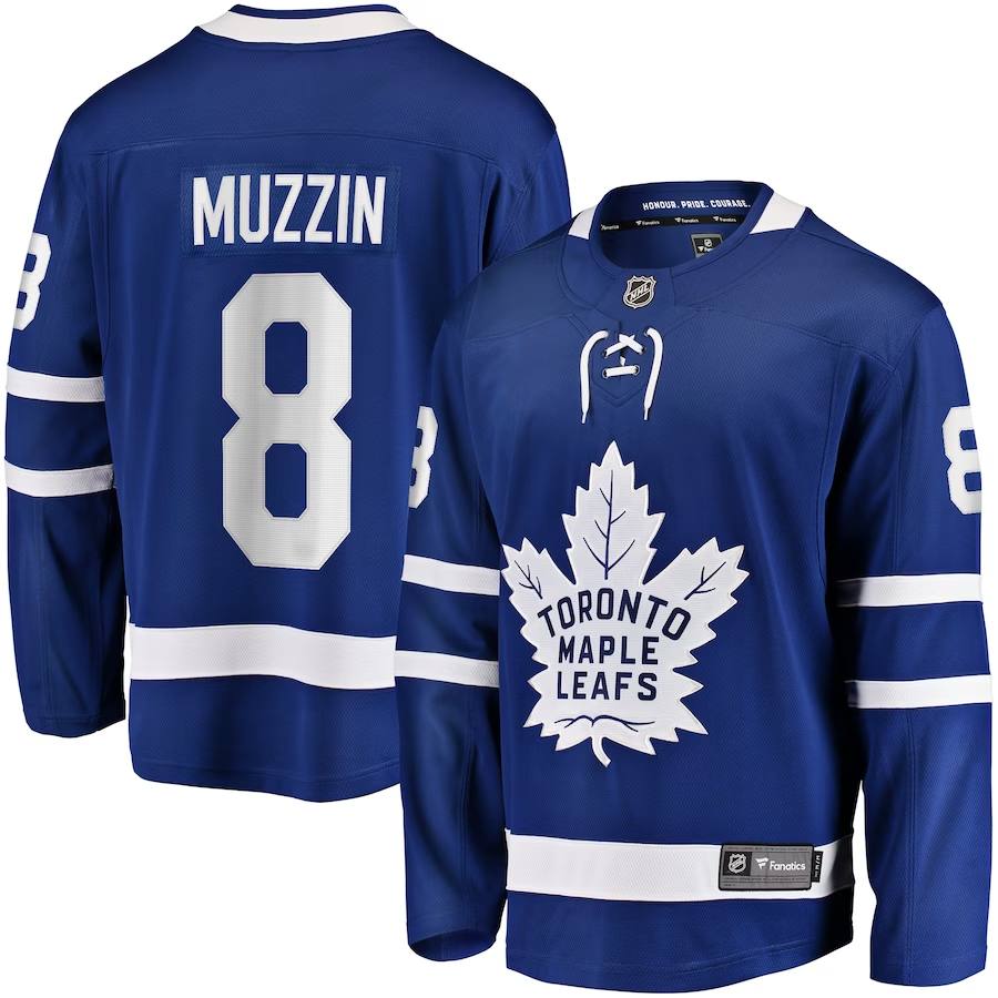Men's Toronto Maple Leafs Jake Muzzin Blue Player Game Jersey