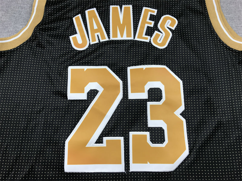 Men's Los Angeles Lakers LeBron James Black Select Series Swingman Jersey