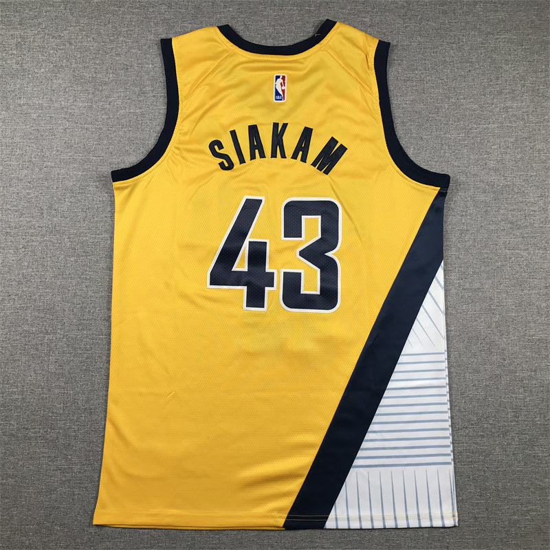 Men's Indiana Pacers Pascal Siakam Gold Swingman Jersey - Statement Edition