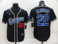 Men's Los Angeles Dodgers Clayton Kershaw Black Game Player Jersey