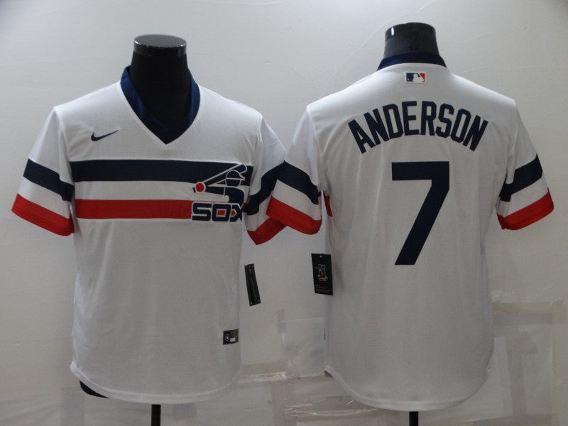 Men's Chicago White Sox Tim Anderson White Authentic Game Jersey