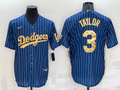 Men's Los Angeles Dodgers Chris Taylor Blue Fashion Stitched Jersey