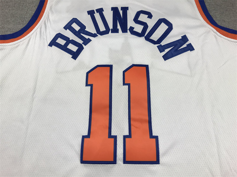 Men's New York Knicks Jalen Brunson White Swingman Jersey - Association Edition
