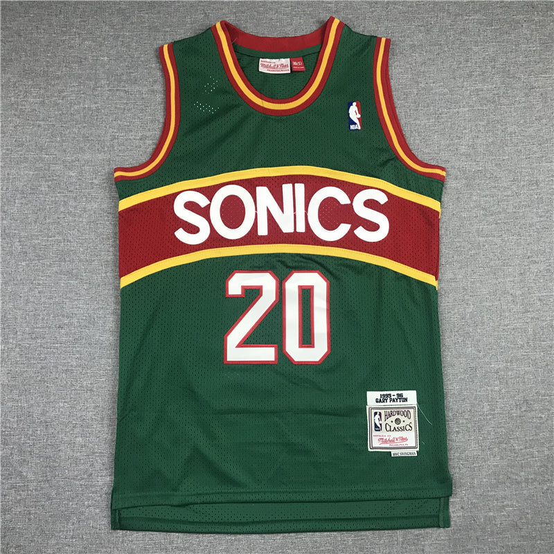 Men's Seattle Supersonics Gary Payton Green Throwback Swingman Jersey