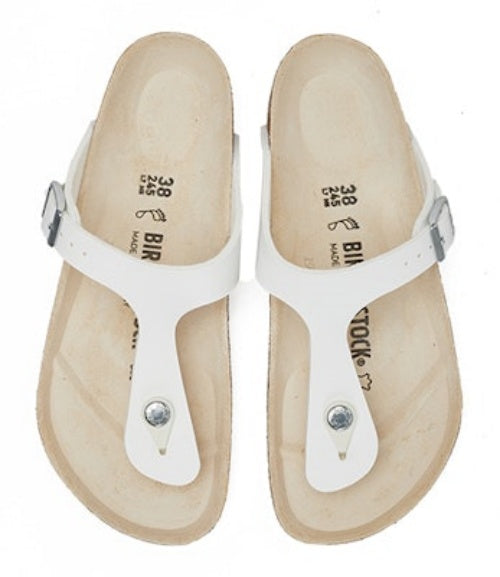 Birkenstock Gizeh Birko-Flor 43731 Narrow Fit White Sandals