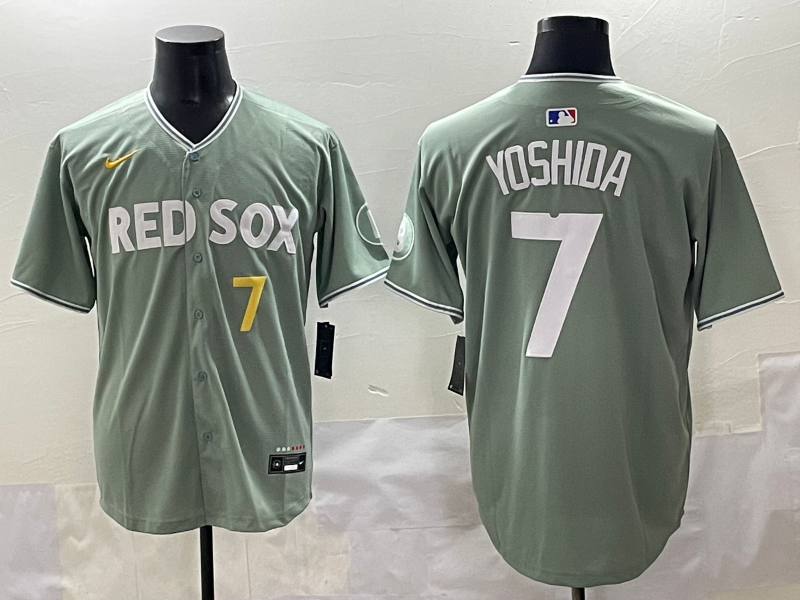 Men's Boston Red Sox Masataka Yoshida N Gray 2025 City Connect Limited Player Jersey
