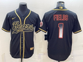 Men's Chicago Bears Justin Fields Black Player Jersey Joint Edition