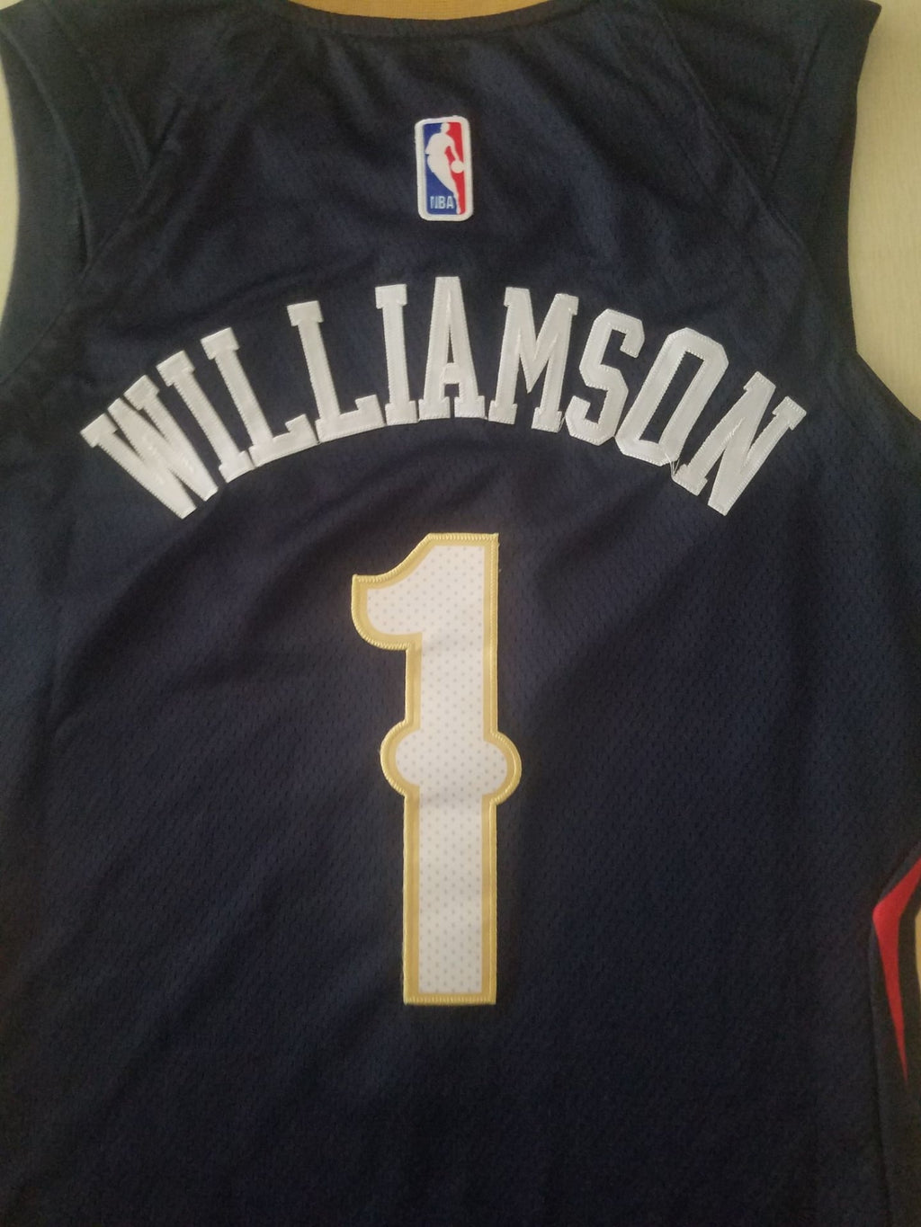 Men's New Orleans Pelicans Zion Williamson NBA Dark Blue Swingman Jersey