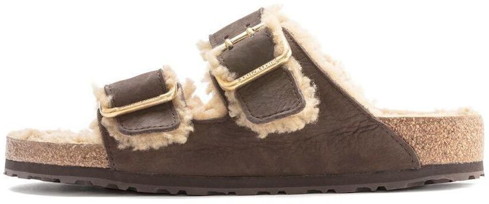 Birkenstock Arizona Shearling Suede CMFT 1023632 Brown Sandals