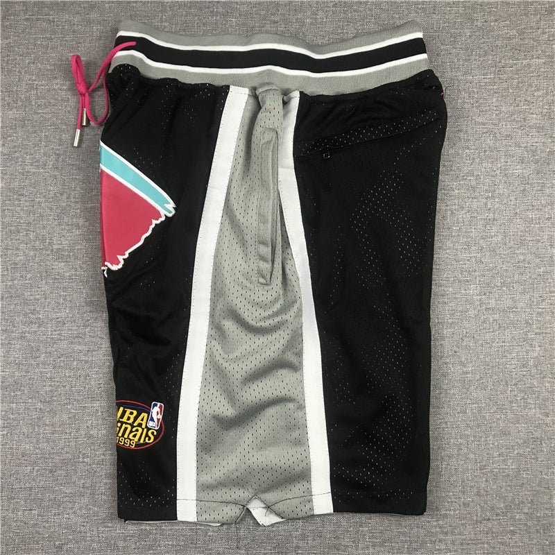Men's San Antonio Spurs Black Basketball Shorts