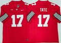 Men's Ohio State Buckeyes Carnell Tate Red Player Jersey