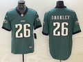 Men's Philadelphia Eagles Saquon Barkley Midnight Green Game Player Jersey