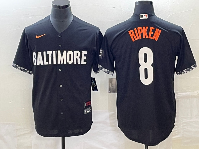 Men's Baltimore Orioles Cal Ripken Black 2023 City Connect Replica Player Jersey
