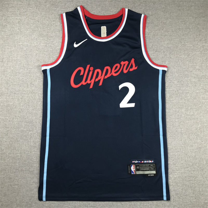 Men's LA Clippers Kawhi Leonard Navy Swingman Player Jersey