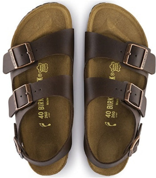 Birkenstock Milano Birko-Flor 34701 Dark Brown Sandals