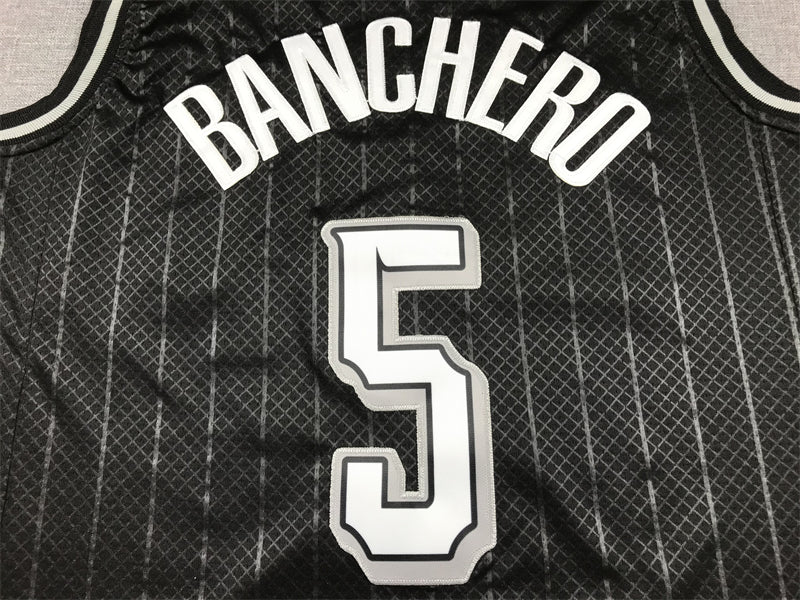 Men's Orlando Magic Paolo Banchero Black 2023/24 Swingman Jersey - City Edition