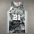 Men's San Antonio Spurs Tim Duncan Year of Rabbit Edition Hardwood Classics Swingman Jersey