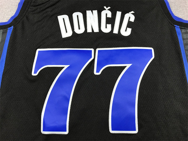 Men's Dallas Mavericks Luka Doncic Black 2023/24 Swingman Jersey - City Edition