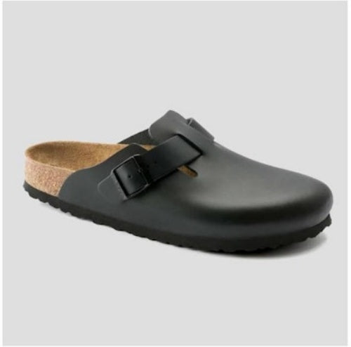 Birkenstock Boston Natural Leather 0060193 Black Sandals
