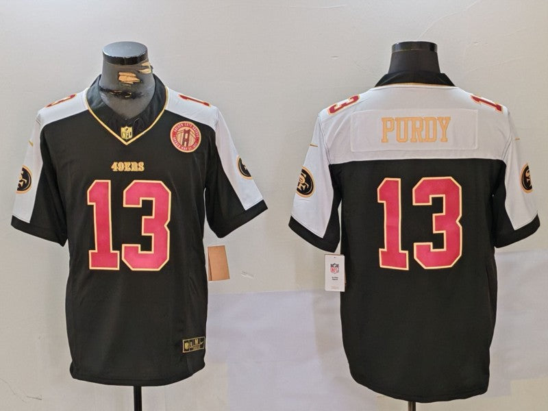 Men's San Francisco 49ers Brock Purdy Black Alternate Player Jersey