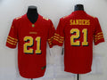 Men's San Francisco 49ers Deion Sanders Red Player Game Jersey
