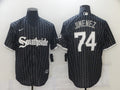 Men's Chicago White Sox Eloy Jimenez Black Replica Player Jersey