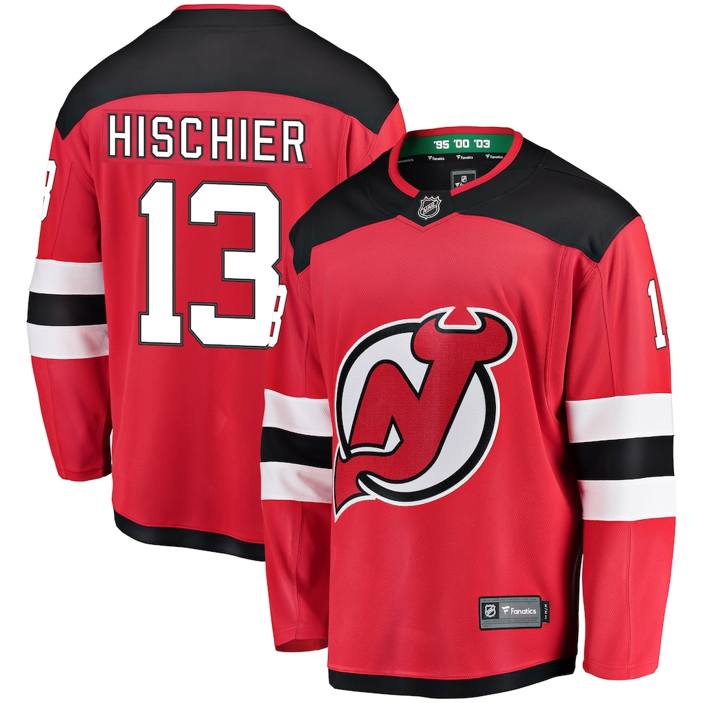 Men's New Jersey Devils Nico Hischier Fanatics Red Game Jersey