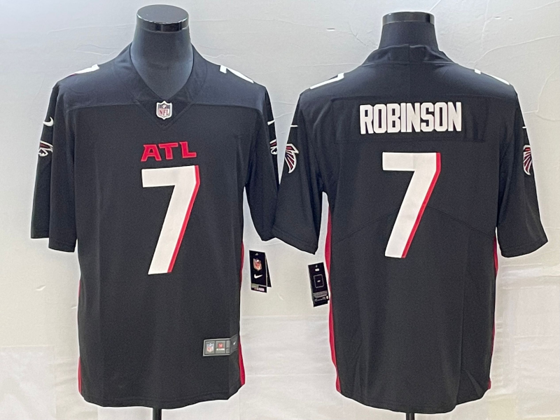 Men's Atlanta Falcons Bijan Robinson Black Game Jersey