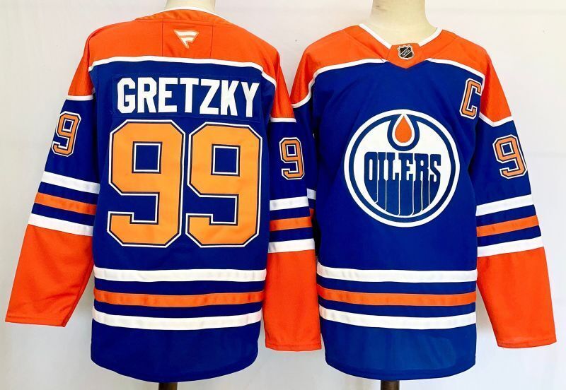 Men's Edmonton Oilers Wayne Gretzky Fanatics Royal Player Jersey