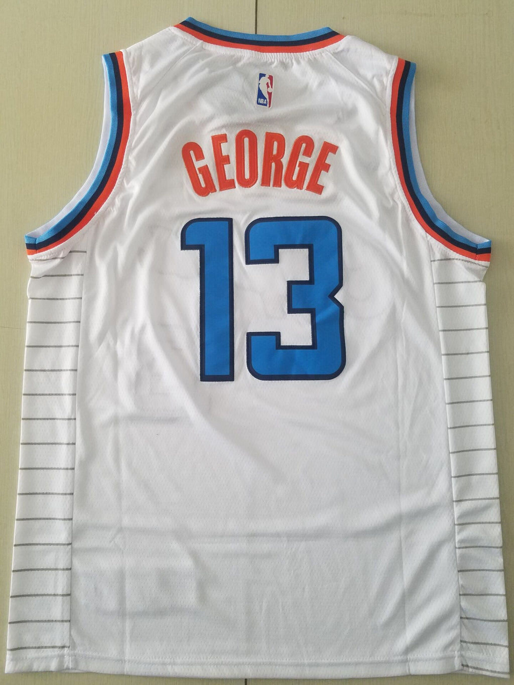 Men's LA Clippers Paul George White Classics Jersey