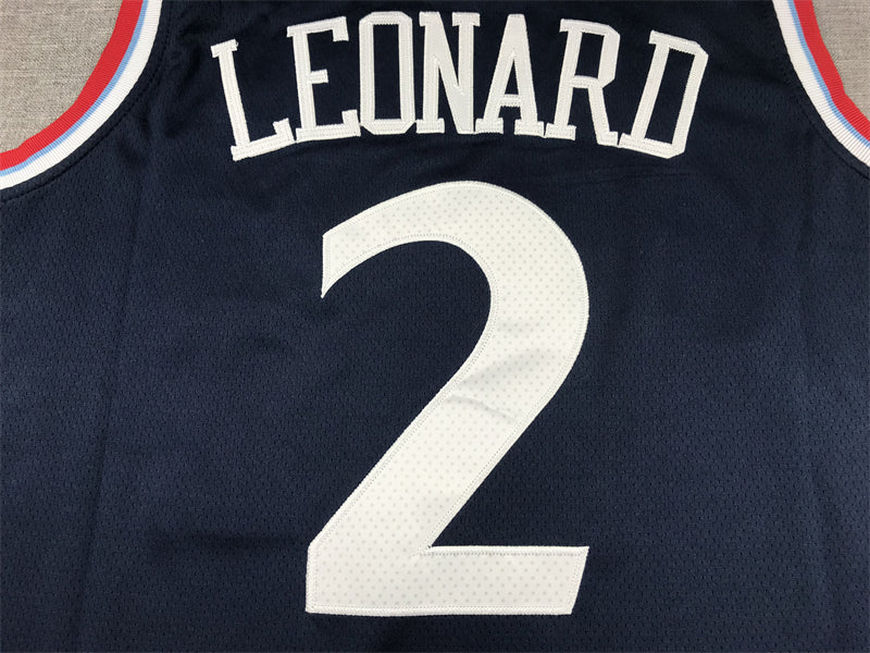 Men's LA Clippers Kawhi Leonard Navy Swingman Player Jersey