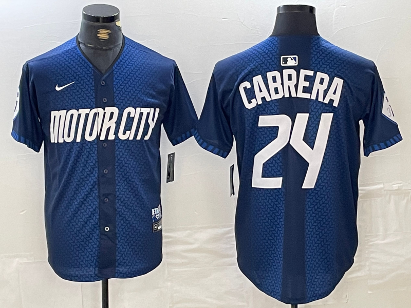 Men's Detroit Tigers Miguel Cabrera Navy 2024 City Connect Limited Jersey