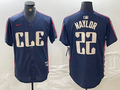 Men's Cleveland Guardians Josh Naylor Navy 2024 City Connect Limited Jersey