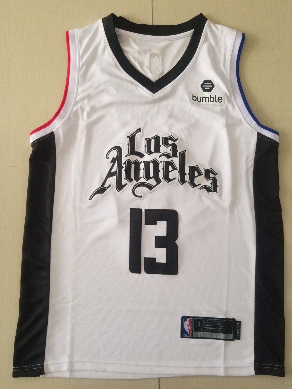 Men's LA Clippers Paul George NBA White Classics Jersey