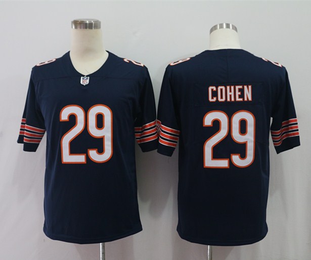 Men's Chicago Bears Tarik Cohen Navy Vapor Limited Jersey
