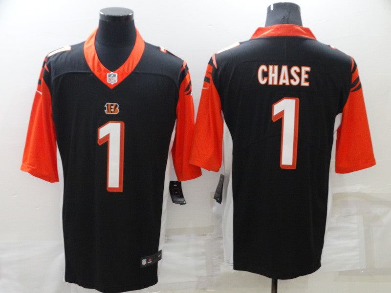 Men's Cincinnati Bengals Ja'Marr Chase Black Alternate Game Player Jersey