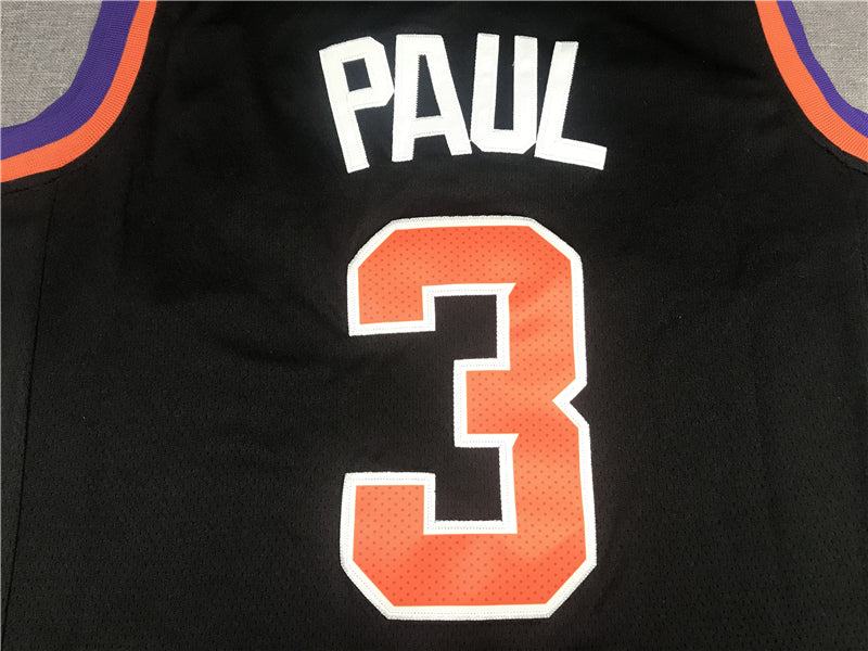 Men's Phoenix Suns Chris Paul Black Fast Break Replica Jersey