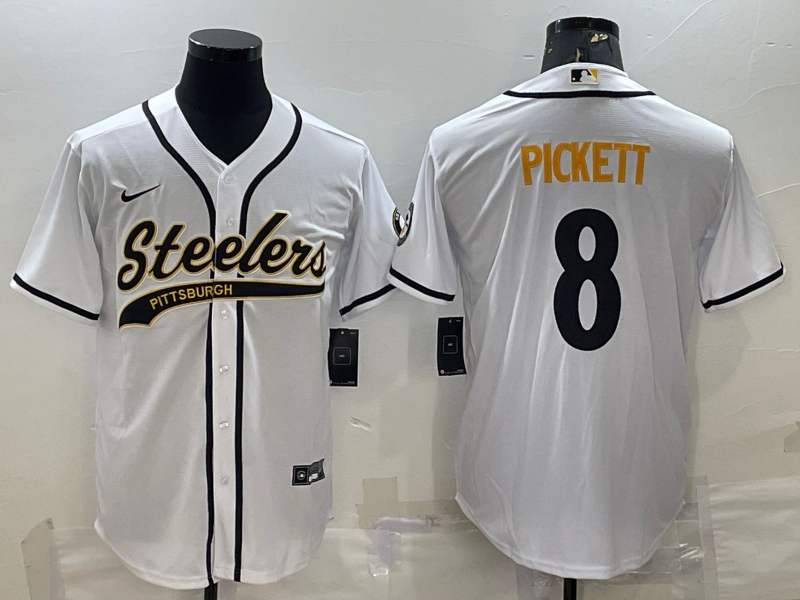 Men's Pittsburgh Steelers Kenny Pickett White Player Jersey