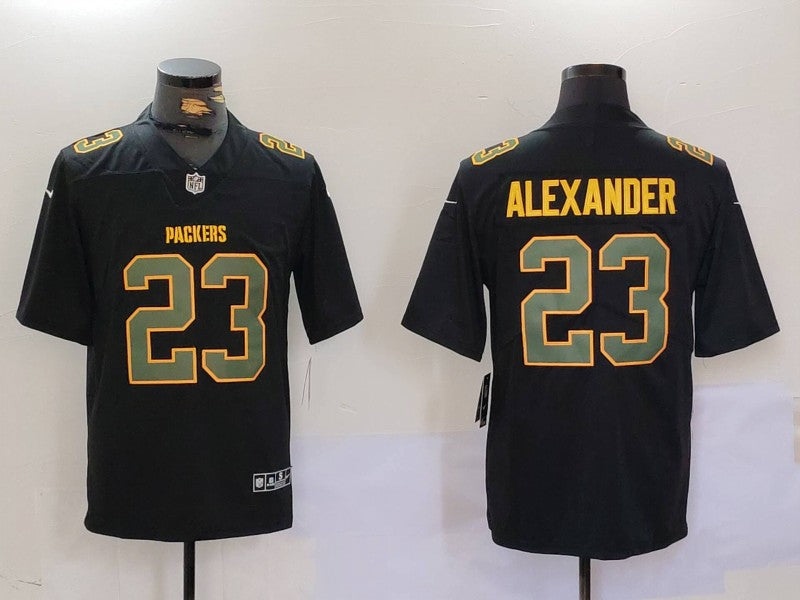 Men's Green Bay Packers Jaire Alexander Black Fashion Game Jersey