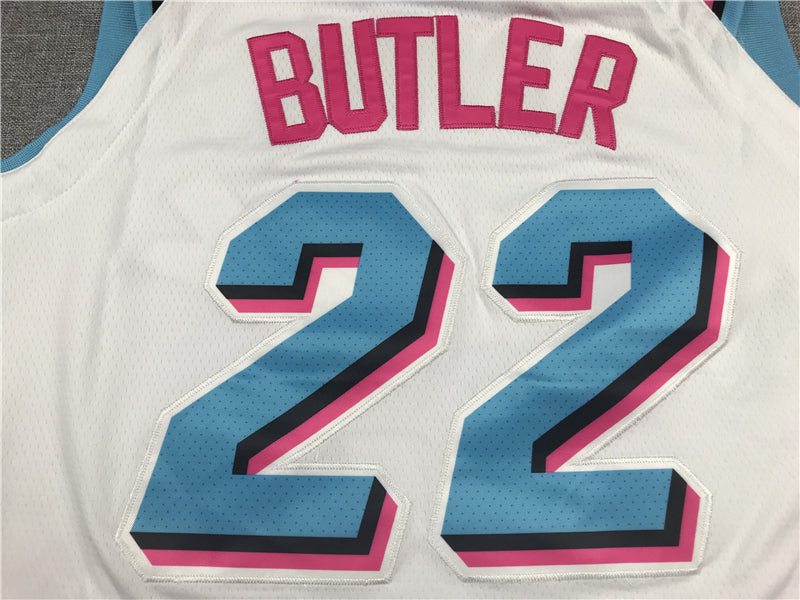 Men's Miami Heat Jimmy Butler NBA White Swingman Jersey