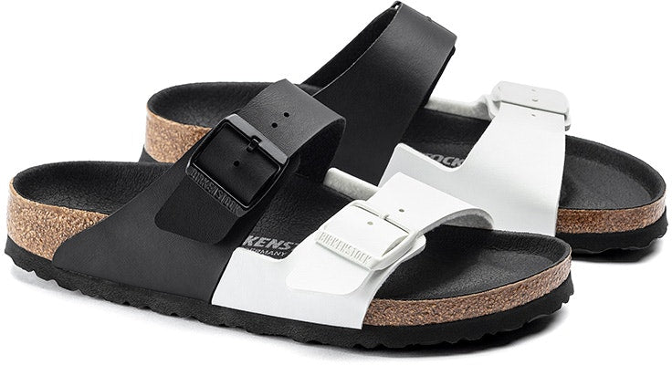 Birkenstock Arizona 1019703 Black White Colorblock Version Sandals