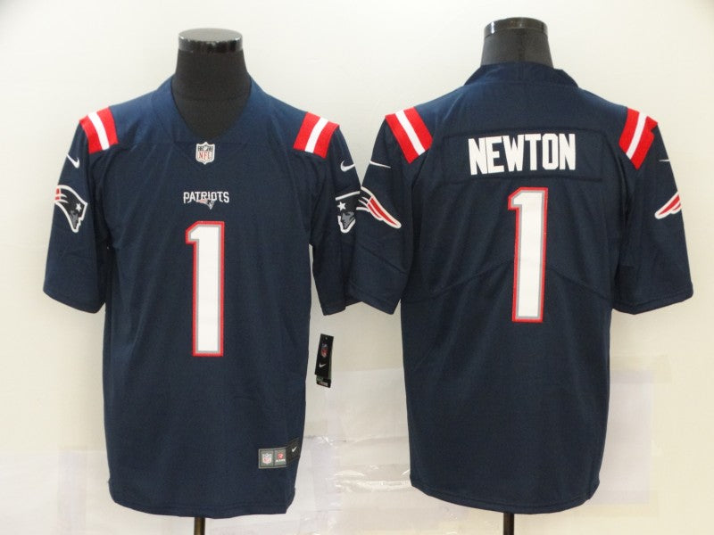 Men's New England Patriots Cam Newton Navy Game Player Jersey